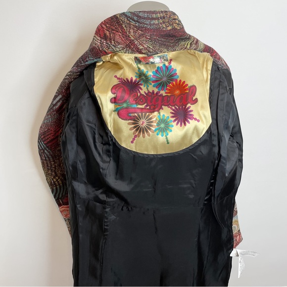 Desigual Multicolor Patterned Coat - Picture 15 of 16